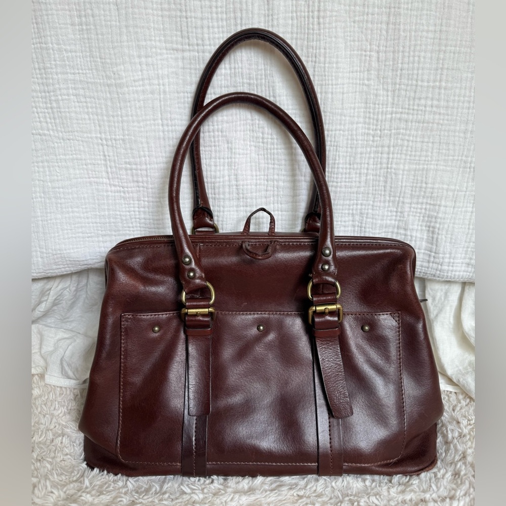 Holding Horses brown leather handbag